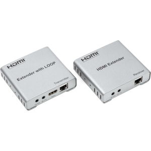 Удлинитель HDMI сигнала PowerPlant HDMI 4K/30hz до 100 м через CAT5E/6 loop-out (HDES12-LOOP) (CA912964) надежный