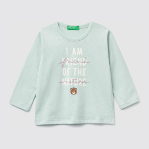 Футболка с длинными рукавами United Colors of Benetton 3ATNC14TM.P-37R 90 см (8033379762073) лучшая модель в Житомире