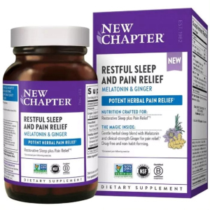 Спокойный безболезненный сон, Restful Sleep + Pain Relief, New Chapter, 30 вегетарианских капсул (727783903433) ТОП в Житомире