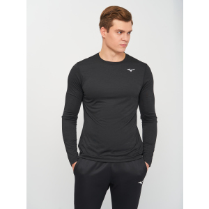 Рашгард Mizuno Impullse Core LS Tee J2GA752009 L Чорний (5054698296189) ТОП в Житомирі