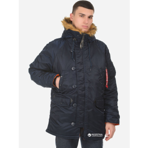 Парка Alpha Industries Slim Fit N-3B Parka 3XL Replica Blue/Orange в Житомире