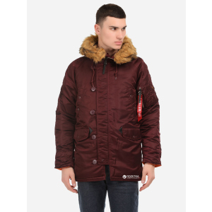 Парка Alpha Industries Slim Fit N-3B Parka XS Maroon/Orange в Житомире