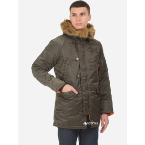 Парку Alpha Industries Slim Fit N-3B Parka S Replica Grey/Orange ТОП в Житомирі