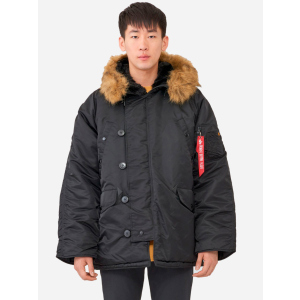 Парку Alpha Industries MJN31000C1 N-3B Parka S Black (640631439611) краща модель в Житомирі