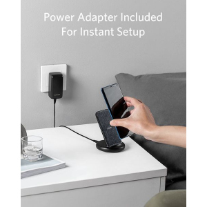 Бездротове зарядне пристрій Anker PowerWave II Stand 5/7.5/10/15W Black+Gray (А2529GF1/B2529GF1) надійний