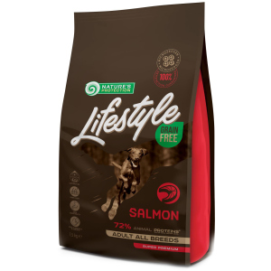 Сухий беззерновий корм для собак Nature's Protection Lifestyle Grain Free Salmon Adult All Breeds 1.5 кг (NPLS45677) (4771317456779) ТОП в Житомирі