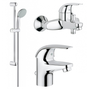 GROHE Набор Смесителей для ванной комнаты 3 в 1 Grohe Euroeco (123226S) в Житомире