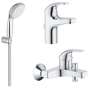 Набір змішувачів GROHE Start Curve 126746 (23805000+23768000+26198000) краща модель в Житомирі