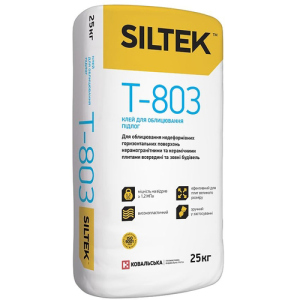 Клей для плитки ГРЕС Siltek T-803 25кг надежный