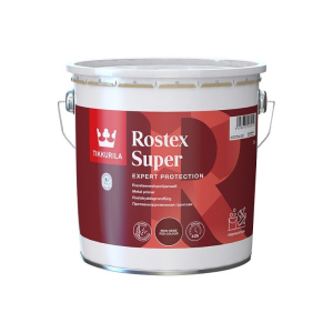 Грунт швидкосохнучий TIKKURILA ROSTEX SUPER для металу та оцинкування червоно-коричневий 3л в Житомирі