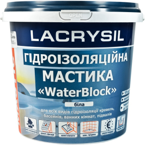 Мастика гідроізоляційна Lacrysil Waterblock 3 кг Біла (170854) ТОП в Житомирі