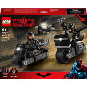 Конструктор LEGO Super Heroes DC Batman Бэтмен и Селина Кайл: погоня на мотоцикле 149 деталей (76179)