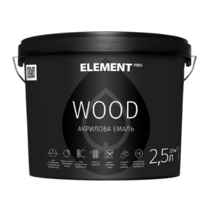 Аква-антисептик для дерева ELEMENT PRO WOODSTAIN, 2,5 л ГОРІХ ТОП в Житомирі