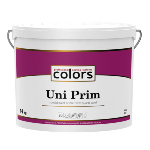 Грунтовка штукатурная универсальная с кварцевым песком Colors Uni PRIM 14 кг надежный