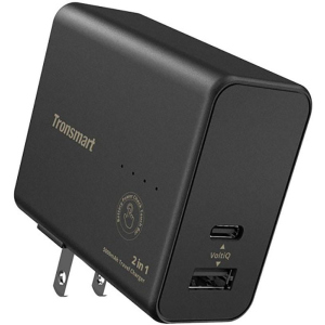 Портативная батарея Tronsmart WPB01 2 in 1 Portable Travel Charger With 5000mAh Power Bank Black