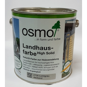 Непрозрачная краска для наружных работ OSMO LANDHAUSFARBE 2735 – (дымчато-серая) 2.5 л. лучшая модель в Житомире