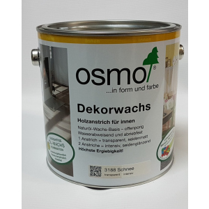 Цветное масло OSMO DEKORWACHS Intensive töne 3188 – снег, 0.75 л. лучшая модель в Житомире