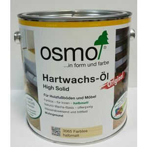 хорошая модель Масло с твердым воском OSMO Hartwachs-Öl Original 3065 (полуматовое) 0.75 л.