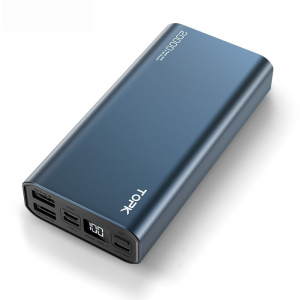 Внешний аккумулятор Power Bank Topk 20000mAh I2006P 20W QC+PD Blue в Житомире