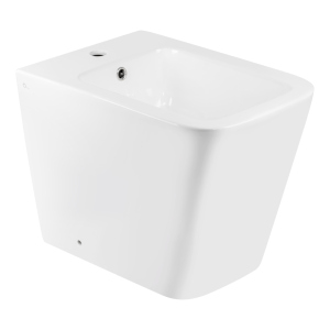 Биде напольное Qtap Crow 545х360х410 White QT05443370W лучшая модель в Житомире