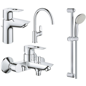 Набір змішувачів Grohe BauLoop NEW 123225KE (22054001 + 23602001 + 31232001 + 27598001) ТОП в Житомирі