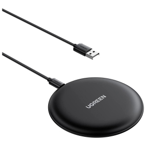 Бездротовий зарядний пристрій Ugreen Wireless Charger Pad 15W (CD186/80537) Black [64649] краща модель в Житомирі