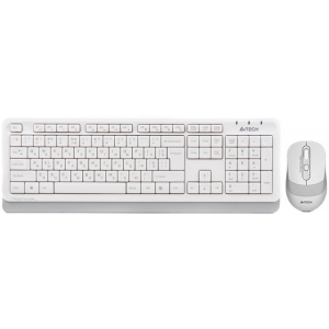 Клавиатура и мышь A4Tech FG1010 беспроводные White/Grey