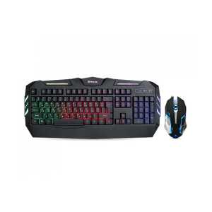 Клавиатура + мышка игровая REAL-EL Gaming 9500 Kit Backlit с подсветкой Black ТОП в Житомире