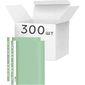 Упаковка папок-скоросшивателей Economix А4 с перфорацией, фактура "глянец" 120/160 мкм 300 шт Мятных (E31510-84) в Житомире