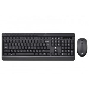 Комплект 2E MK410, Black, бездротовий, USB, до 10 м, 1200 dpi, 1xAA/1xAA (2E-MK410MWB) ТОП в Житомирі