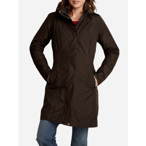 Куртка Eddie Bauer Girl On The Go Insulated Trench Coat 7347CC S Коричневая