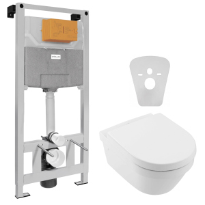 Инсталляция VOLLE Master Neo 201010 + унитаз VILLEROY & BOCH Architectura New DirectFlush 4694HR01 с сиденьем Soft Close дюропласт ТОП в Житомире