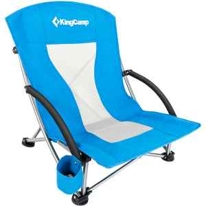 Крісло розкладне KingCamp Beach Chair (KC3841) Синє (KC3841 BLUE) ТОП в Житомирі