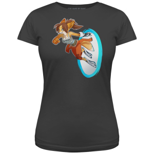 Футболка Valve Portal Fox Chell Charcoal, Woman XL ТОП в Житомире