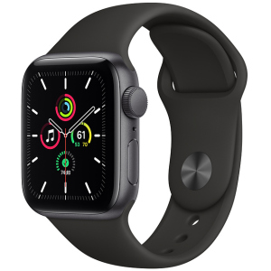 Смарт-часы Apple Watch SE GPS 40mm Space Grey Aluminium Case with Black Sport Band (MYDP2UL/A) краща модель в Житомирі