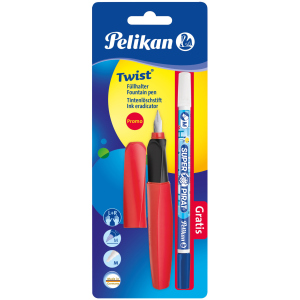 Ручка перова Pelikan Twist Fiery Red Червона з коректором (926071R)