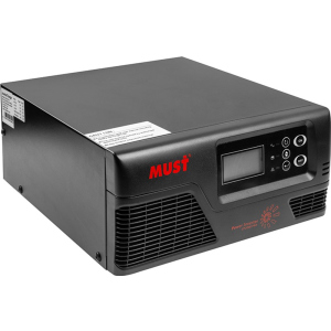 Перетворювач напруги Must 600W з чистою синусоїдою, 12V, LCD (KD00MS0047) ТОП в Житомирі