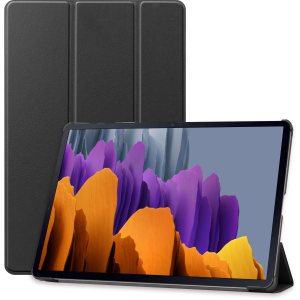 Обкладинка AIRON Premium для Samsung Galaxy TAB S7+ T970/975 Black із захисною плівкою та серветкою Black (4821784622492) в Житомирі