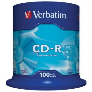 Verbatim CD-R 700 MB 52x Extra Cake Box 100 шт (43411) надежный