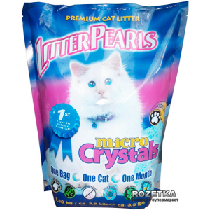 Наполнитель для кошачьего туалета Litter Pearls Micro Crystals Кварцевый впитывающий 1.59 кг (3.6 л) (633843106044) надежный