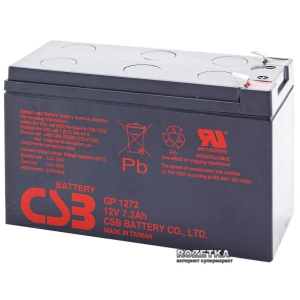 Акумуляторна батарея CSB 12V 7.2Ah (GP1272F2/GP1272) краща модель в Житомирі