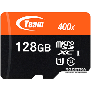 Team MicroSDXC 128GB Class 10 UHS-I + SD adapter ТОП в Житомире