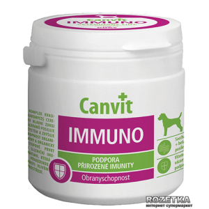 Вітаміно-мінеральний комплекс Canvit Immuno для собак таблетки 100 шт (can50733) рейтинг