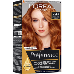 Стойкая гель-краска для волос L'Oreal Paris Recital Preference 7.43 - Интенсивный медный 174 мл (3600520702858) в Житомире