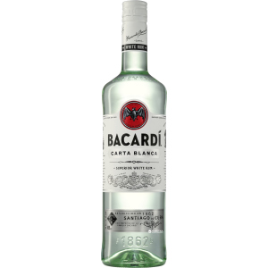 Ром Bacardi Carta Blanca от 6 месяцев выдержки 1 л 40% (5010677015738)