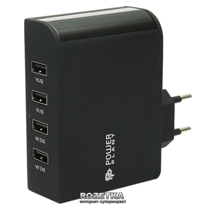 купити Зарядний пристрій PowerPlant 4 x USB (DV00DV5066)