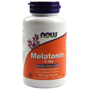 Аминокислота Now Foods Мелатонин 5 мг 180 капсул (733739035561) ТОП в Житомире