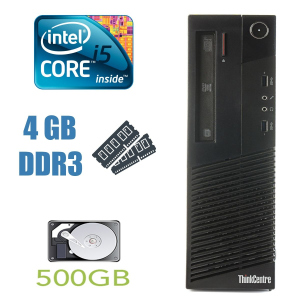 Уживані Lenovo ThinkCentre M93p Desktop / Intel Core i5-4570 (4 ядра по 3.2-3.6 GHz) / 4GB DDR3 / 500GB HDD / USB 3.0 ТОП в Житомирі