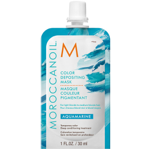 Маска з ефектом кольору MoroccanOil Color Depositing Mask колір Aquamarine 30 мл (7290113140714) краща модель в Житомирі