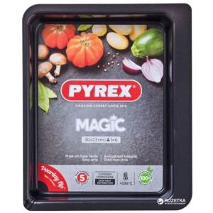 Форма прямокутна для випічки Pyrex Magic 30 х 23 см Прямокутна Чорна (MG30RR6) в Житомирі